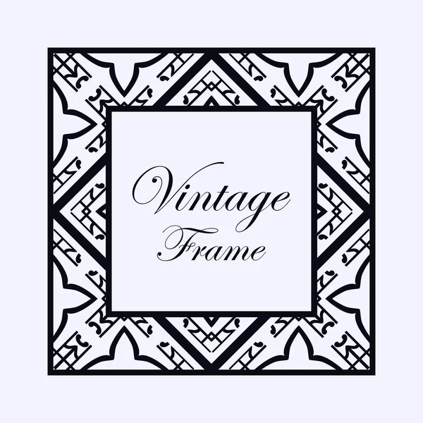 Art Deco frame border — Stock Vector