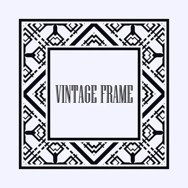 Art Deco frame border — Stock Vector