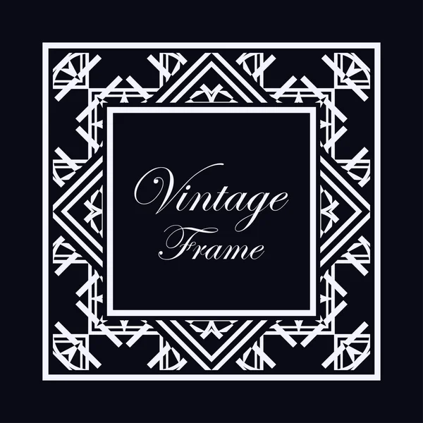 Art Deco frame border — Stock Vector