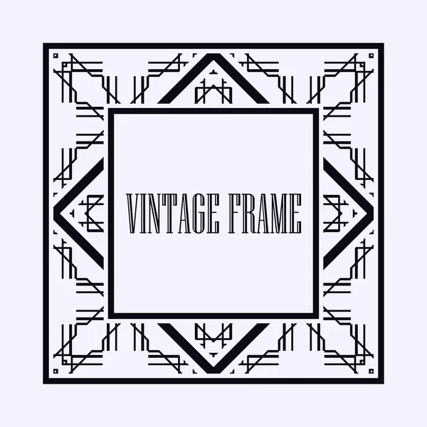 Frontera marco Art Deco — Vector de stock