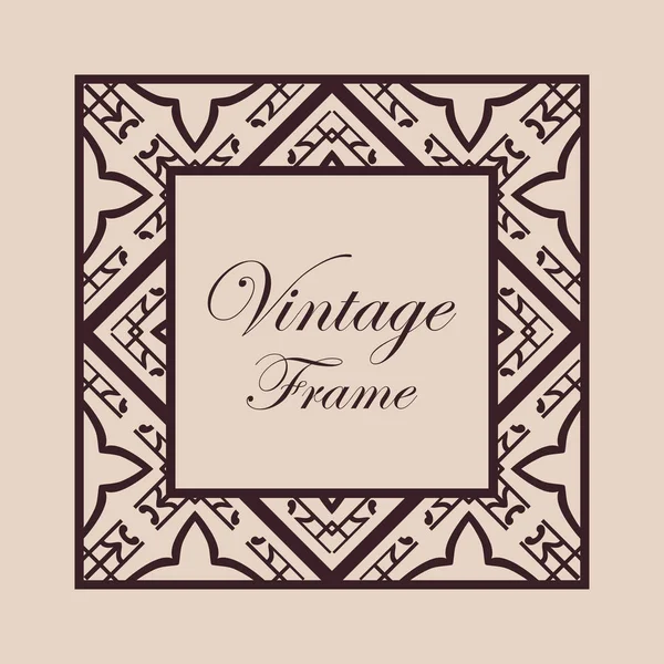 Art Deco frame border — Stock Vector