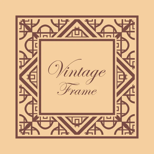 Art Deco frame border — Stock Vector