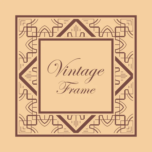 Art Deco frame border — Stock Vector