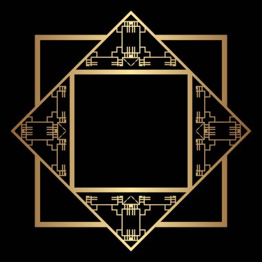 Art Deco çerçeve kenarlığı