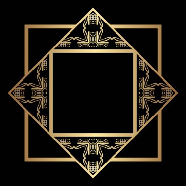 Art Deco çerçeve kenarlığı