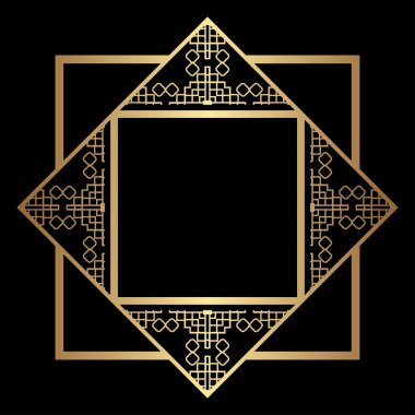 Art Deco çerçeve kenarlığı