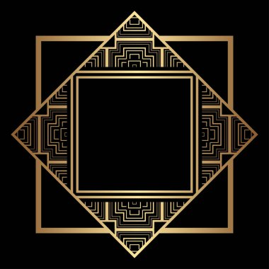 Art Deco çerçeve kenarlığı