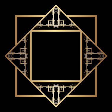 Art Deco çerçeve kenarlığı