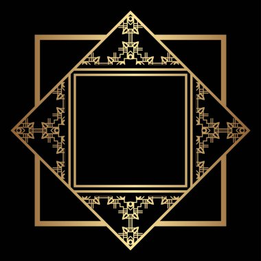 Art Deco çerçeve kenarlığı