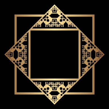 Art Deco çerçeve kenarlığı