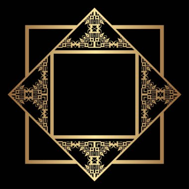 Art Deco çerçeve kenarlığı