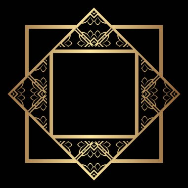 Art Deco çerçeve kenarlığı