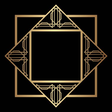 Art Deco çerçeve kenarlığı
