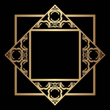 Art Deco çerçeve kenarlığı