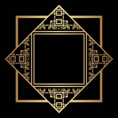 Art Deco çerçeve kenarlığı