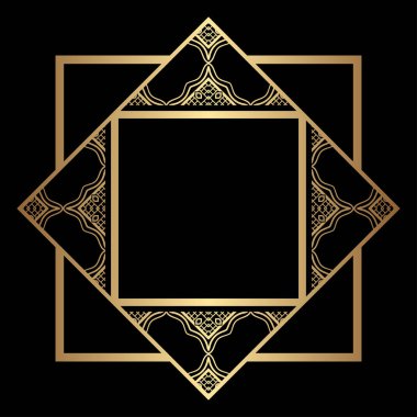 Art Deco çerçeve kenarlığı