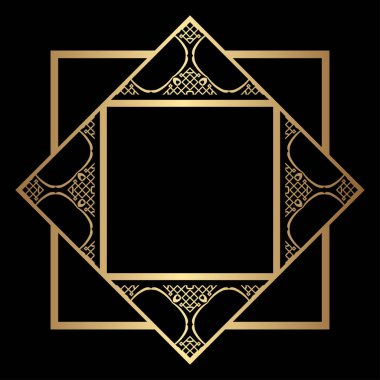 Art Deco çerçeve kenarlığı