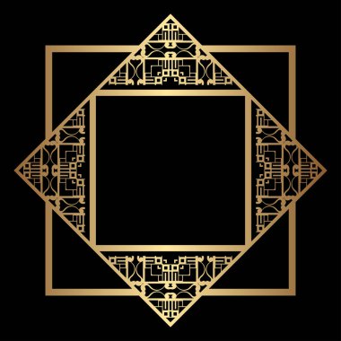 Art Deco çerçeve kenarlığı