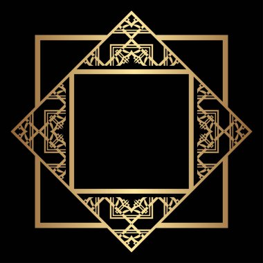 Art Deco çerçeve kenarlığı