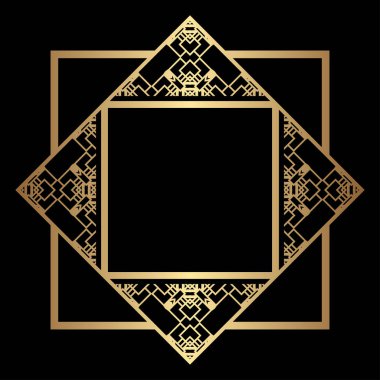 Art Deco çerçeve kenarlığı