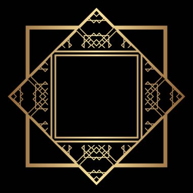 Art Deco çerçeve kenarlığı