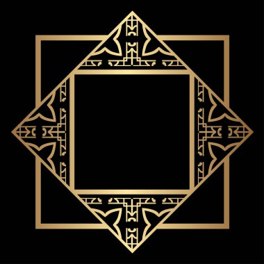 Art Deco çerçeve kenarlığı