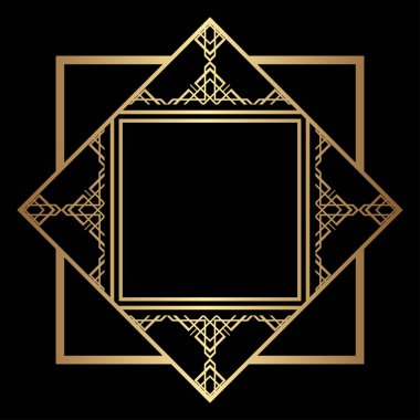 Art Deco çerçeve kenarlığı