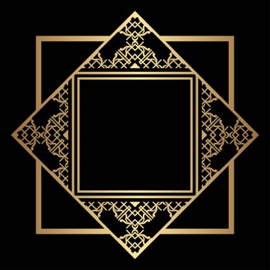 Art Deco çerçeve kenarlığı