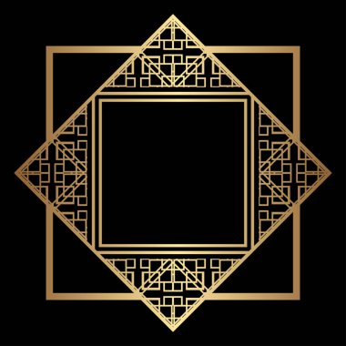 Art Deco çerçeve kenarlığı