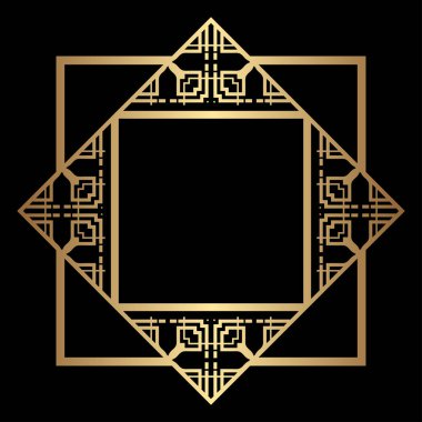 Art Deco çerçeve kenarlığı