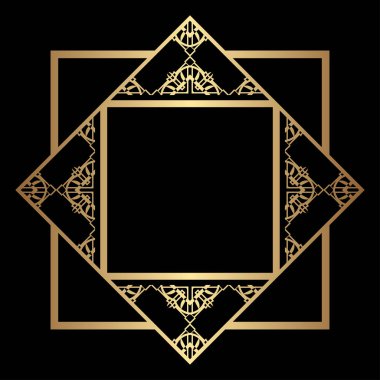 Art Deco çerçeve kenarlığı
