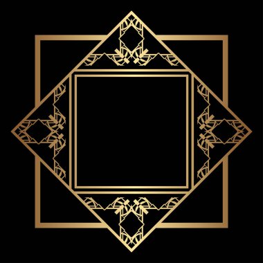 Art Deco çerçeve kenarlığı