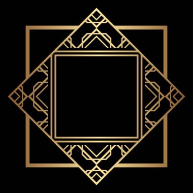Art Deco çerçeve kenarlığı