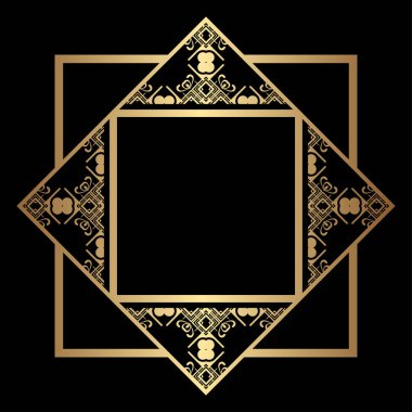 Art Deco çerçeve kenarlığı