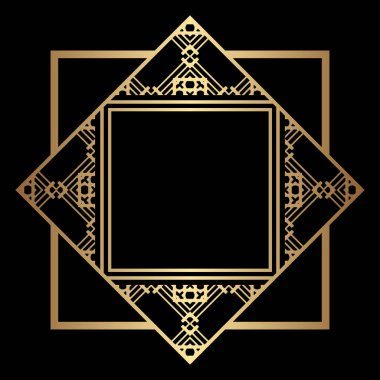 Art Deco çerçeve kenarlığı