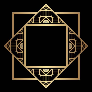 Art Deco çerçeve kenarlığı