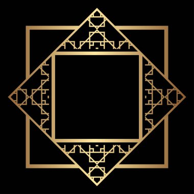 Art Deco çerçeve kenarlığı