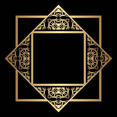 Art Deco çerçeve kenarlığı