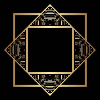 Art Deco çerçeve kenarlığı