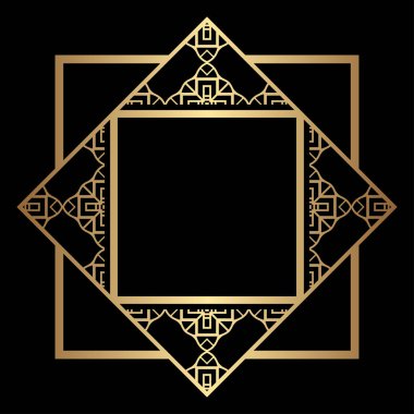 Art Deco çerçeve kenarlığı