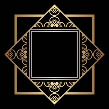 Art Deco çerçeve kenarlığı