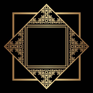 Art Deco çerçeve kenarlığı