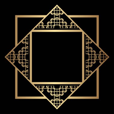 Art Deco çerçeve kenarlığı