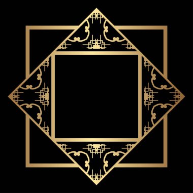 Art Deco çerçeve kenarlığı