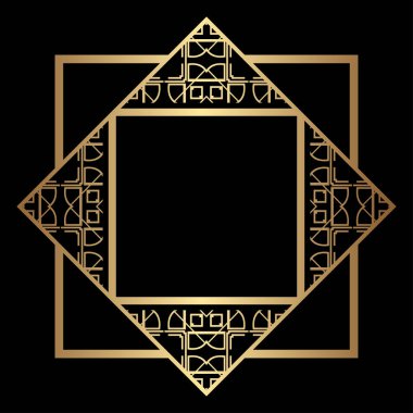 Art Deco çerçeve kenarlığı