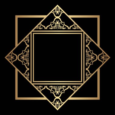 Art Deco çerçeve kenarlığı