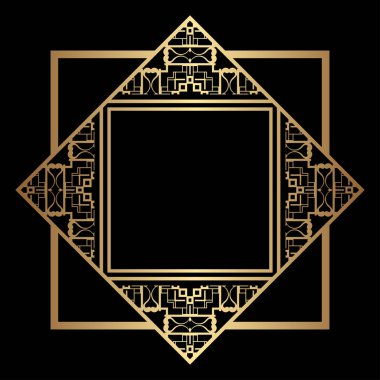 Art Deco çerçeve kenarlığı