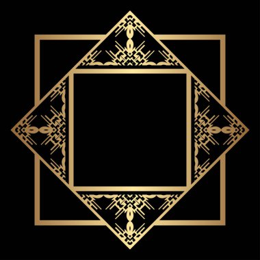 Art Deco çerçeve kenarlığı