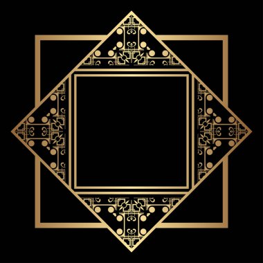 Art Deco çerçeve kenarlığı