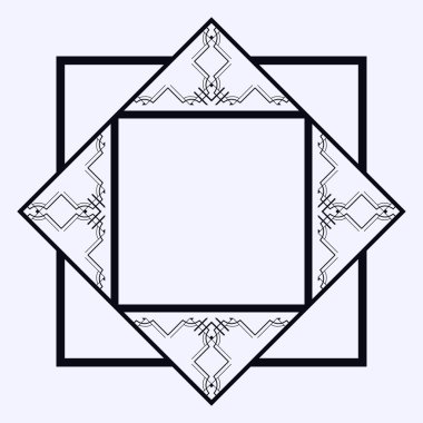 Art Deco çerçeve kenarlığı